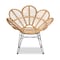 Baxton Studio Garan Modern Bohemian Natural Brown Rattan and Black Metal Accent Chair 211-12745-ZORO - alternate 10